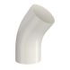 Lindab Steel Conical Downpipe Bend 45 - 87mm Antique White