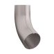 Lindab Steel Conical Downpipe Bend 70 - 100mm Silver Metallic