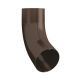 Lindab Steel Conical Downpipe Bend 70 - 75mm Brown