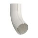 Lindab Steel Conical Downpipe Bend 70 - 75mm Antique White