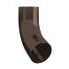 Lindab Steel Conical Downpipe Bend 70 - 87mm Coffee Brown