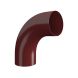 Lindab Steel Conical Downpipe Bend 85 - 100mm Dark Red