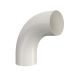 Lindab Steel Conical Downpipe Bend 85 - 100mm Antique White