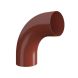 Lindab Steel Conical Downpipe Bend 85 - 75mm Tile Red