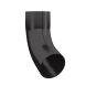 Lindab Steel Downpipe Bend with Socket 70 - 100mm Coffee Brown