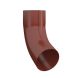 Lindab Steel Downpipe Bend with Socket 70 - 87mm Tile Red