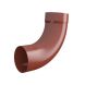 Lindab Steel Downpipe Bend with Socket 85 - 100mm Tile Red