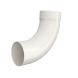 Lindab Steel Downpipe Bend with Socket 85 - 100mm Antique White