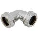FloPlast Chrome Style Waste Bend - 90 Degree x 32mm