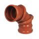 FloPlast Drainage Adjustable Bend Double Socket - 0-90 Degree x 110mm