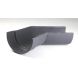 Cast Iron Deep Half Round Gutter Right Hand Angle - 135 Degree x 125mm Primed