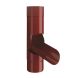 Lindab Steel Adjustable Diverter - 100mm Dark Red