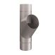 Lindab Steel Downpipe Branch 100mm - 100mm Silver Metallic