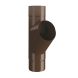Lindab Steel Downpipe Branch 75mm - 75mm Brown
