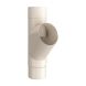 Lindab Steel Downpipe Branch 75mm - 75mm Antique White