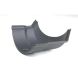Cast Iron Beaded Half Round Gutter Left Hand Angle - 135 Degree x 125mm Primed