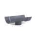 Cast Iron Half Round Gutter Running Outlet - 115mm for 65mm Downpipe Primed