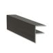 Exitex Aluminium F Section - 25mm x 3mtr Brown