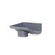 Cast Iron Ogee Gutter Left Hand Stopend Outlet - 115mm for 75mm Downpipe Primed