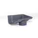 Cast Iron Ogee Gutter Right Hand Stopend Outlet - 125mm for 65mm Downpipe Primed