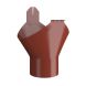 Lindab Steel Gutter Outlet 75mm - 150mm Tile Red