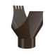 Lindab Steel Gutter Outlet 100mm - 190mm Brown