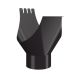 Lindab Steel Gutter Outlet 120mm - 190mm Coffee Brown