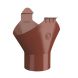 Lindab Steel Gutter Outlet 87mm - 150mm Tile Red