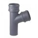 Cast Iron Round Downpipe Branch - 112.5 Degree x 100mm Primed