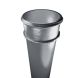 Cast Iron Round Non-Eared Downpipe - Socket On One End - 150mm x 1219mm Primed