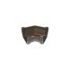 FloPlast Square Gutter Angle - 135 Degree x 114mm Brown