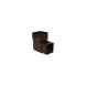 FloPlast Square Downpipe Bend - 92.5 Degree Brown
