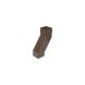 FloPlast Square Downpipe Adjustable Offset Bend - 65mm Brown