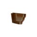 FloPlast Ogee Gutter Internal Stopend Right Hand - 110mm x 80mm Brown