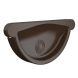 Lindab Steel Gutter Self-Locking Stop End - 100mm Brown