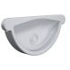 Lindab Steel Gutter Self-Locking Stop End - 125mm Silver Metallic