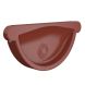 Lindab Steel Gutter Self-Locking Stop End - 150mm Tile Red