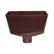 FloPlast Downpipe Universal Round/ Square Hopper - Brown