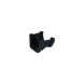 FloPlast Square to Ogee Right Hand Gutter Adaptor - Black