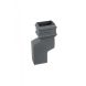 Cast Iron Rectangular Downpipe - 75mm Side Projection 100mm x 75mm Primed