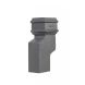 Cast Iron Rectangular Downpipe - 115mm Side Projection 100mm x 75mm Primed