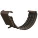 Lindab Steel Gutter Union - 100mm Brown