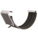 Lindab Steel Gutter Union - 100mm Silver Metallic