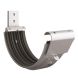 Lindab Steel Gutter Radius Fascia Bracket - 125mm Silver Metallic