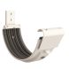 Lindab Steel Gutter Radius Fascia Bracket - 125mm Antique White