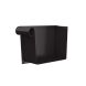 Lindab Rectangular Steel Gutter Left Hand Stop End - 140mm Coffee Brown