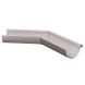 Lindab Steel Gutter External Angle 135 - 125mm Silver Metallic