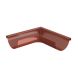 Lindab Steel Gutter External Angle 90 - 125mm Tile Red