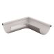 Lindab Steel Gutter External Angle 90 - 150mm Silver Metallic