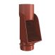 Lindab Steel Self Cleaning Leaf Trap - 100mm Tile Red